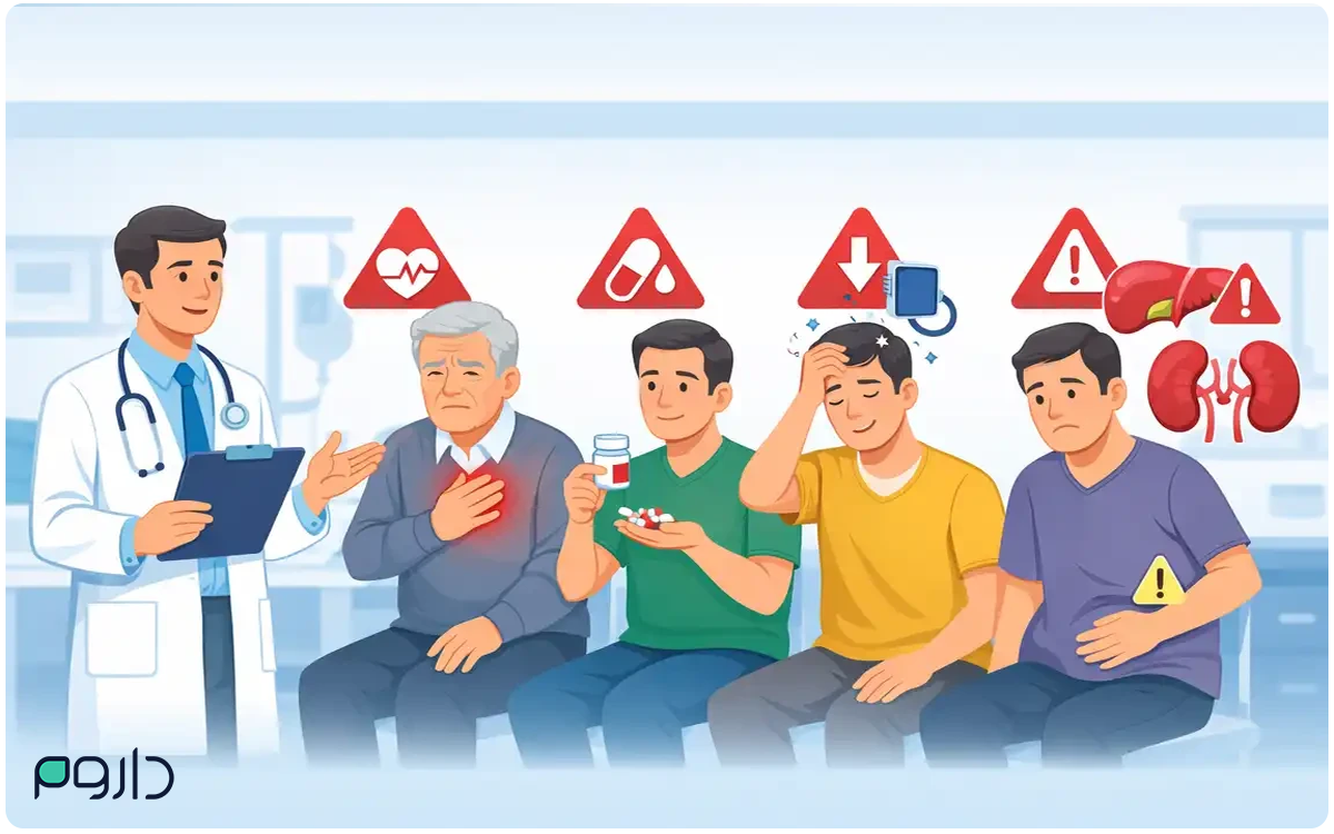 تادافیل برای چه کسی ممنوع است؟-داروخانه آنلاین داروم