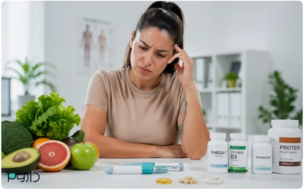 راهنمای کامل مصرف آمپول لاغری همراه با رژیم غذایی و مکمل‌ها-داروخانه آنلاین داروم