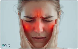 نواحی ملتهب شده سینوس و گونه ها سینوزیت