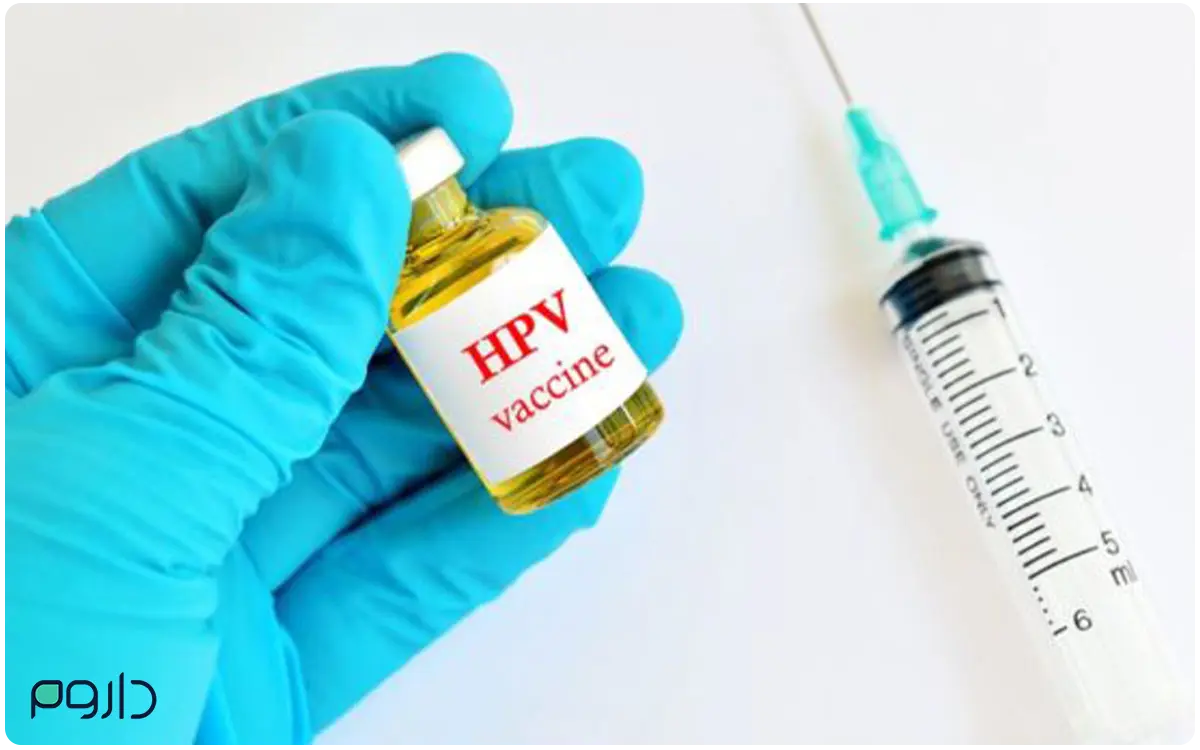 واکسن HPV و سرنگ، با تأکید بر پیشگیری از ابتلا از طریق واکسیناسیون و آگاهی.