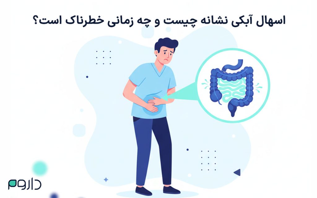 اسهال آبکی با فردی دچار درد شکم و نمایش اختلال در دستگاه گوارش