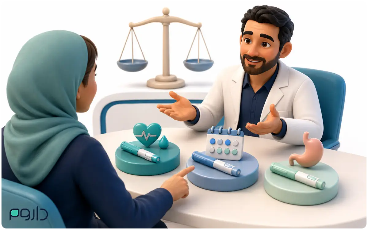 مقایسه سماگلوتاید، تیرزپاتاید و لیراگلوتاید برای انتخاب آمپول لاغری مناسب