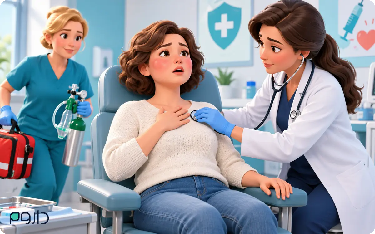 اقدام فوری پزشکی برای واکنش حساسیتی شدید پس از واکسن